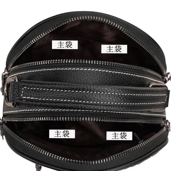Qiandian genuine leather women's bag 2024 New style women's single-shoulder bag, woven pattern crossbody bag, large capacity cowhide small round bag Qiandian genuine leather women's bag 2024 New style women's single-shoulder bag, woven pattern crossbody bag, large capacity cowhide small round bag