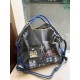 ball chain Tower embroidery bag, large-capacity single-shoulder crossbody bag, shopping bag, class commuting tote bag