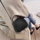 Qiandian genuine leather women's bag 2024 New style women's single-shoulder bag, woven pattern crossbody bag, large capacity cowhide small round bag Qiandian genuine leather women's bag 2024 New style women's single-shoulder bag, woven pattern crossbody bag, large capacity cowhide small round bag
