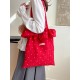 The new summer 2025 fresh and sweet single-shoulder bag with cute ruffles, a versatile Korean-style bag with large capacity for commuting to school