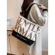 Thai Gentle Woman letter-printed canvas bag 2025 New large-capacity commuter tote bag trend