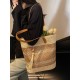 The 2025 summer new tassel fashion and versatile hollowed-out woven bag, straw woven bag, beach bag, single-shoulder bag and women's bag The 2025 summer new tassel fashion and versatile hollowed-out woven bag, straw woven bag, beach bag, single-shoulder bag and women's bag