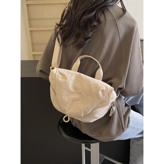 New LU family lightweight nylon waterproof single-shoulder crossbody bag, fitness waist bag, casual portable dumpling bag and women's bag